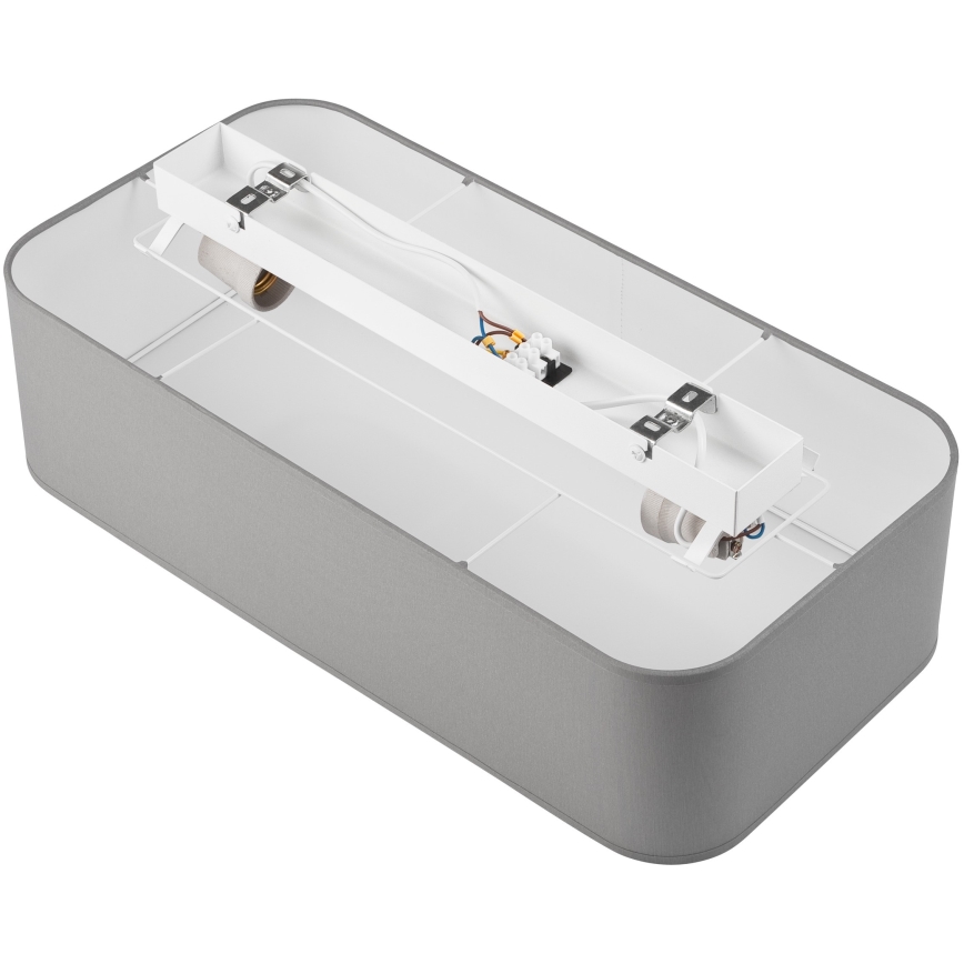 Mennyezeti lámpa SIRJA SQUARE 2xE27/15W/230V szürke