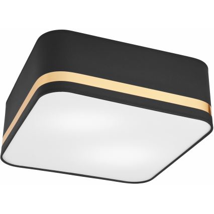 Mennyezeti lámpa SIRJA SQUARE 2xE27/60W/230V 35x35 cm fekete