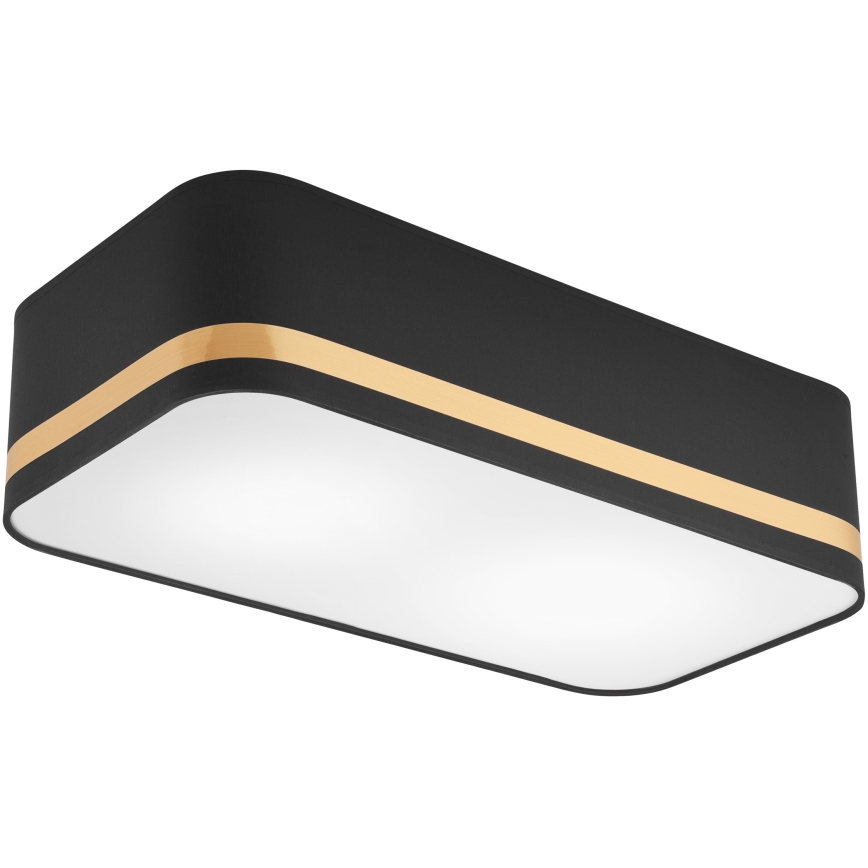 Mennyezeti lámpa SIRJA SQUARE STRIPE 2xE27/15W/230V fekete/arany