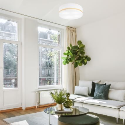 Mennyezeti lámpa SIRJA STRIPE 4xE27/15W/230V átm. 45 cm fehér