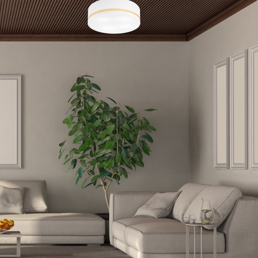 Mennyezeti lámpa SIRJA STRIPE 4xE27/15W/230V átm. 45 cm fehér