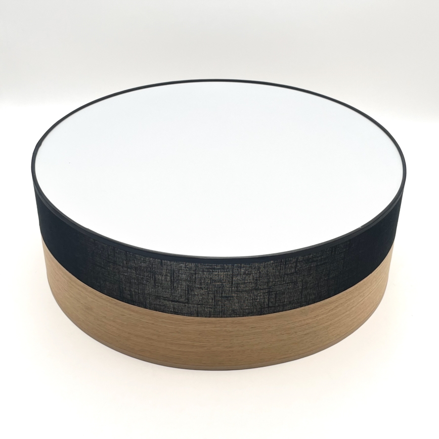 Mennyezeti lámpa SIRJA WOOD 2xE27/15W/230V átm. 45 cm fekete/tölgy