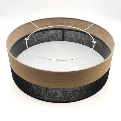 Mennyezeti lámpa SIRJA WOOD 2xE27/15W/230V átm. 45 cm fekete/tölgy