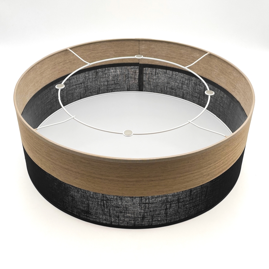 Mennyezeti lámpa SIRJA WOOD 2xE27/15W/230V átm. 45 cm fekete/tölgy