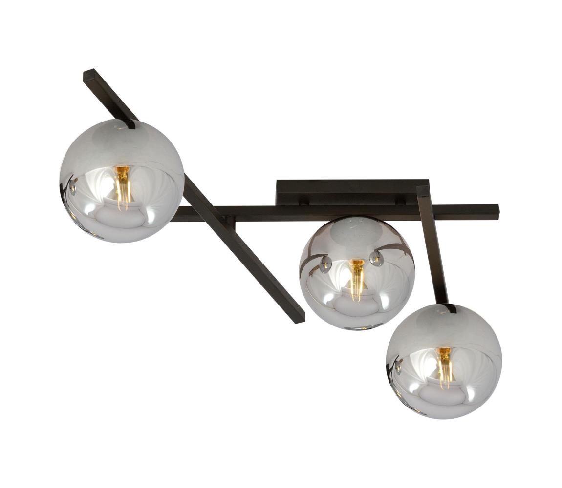 EMIBIG Mennyezeti lámpa SMART 3xE14/10W/230V fekete/szürke 1104/3