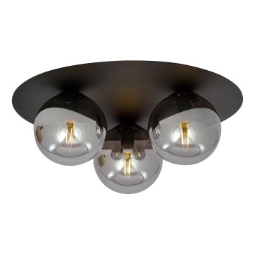 Mennyezeti lámpa SOLAR 3xE14/10W/230V fekete/szürke