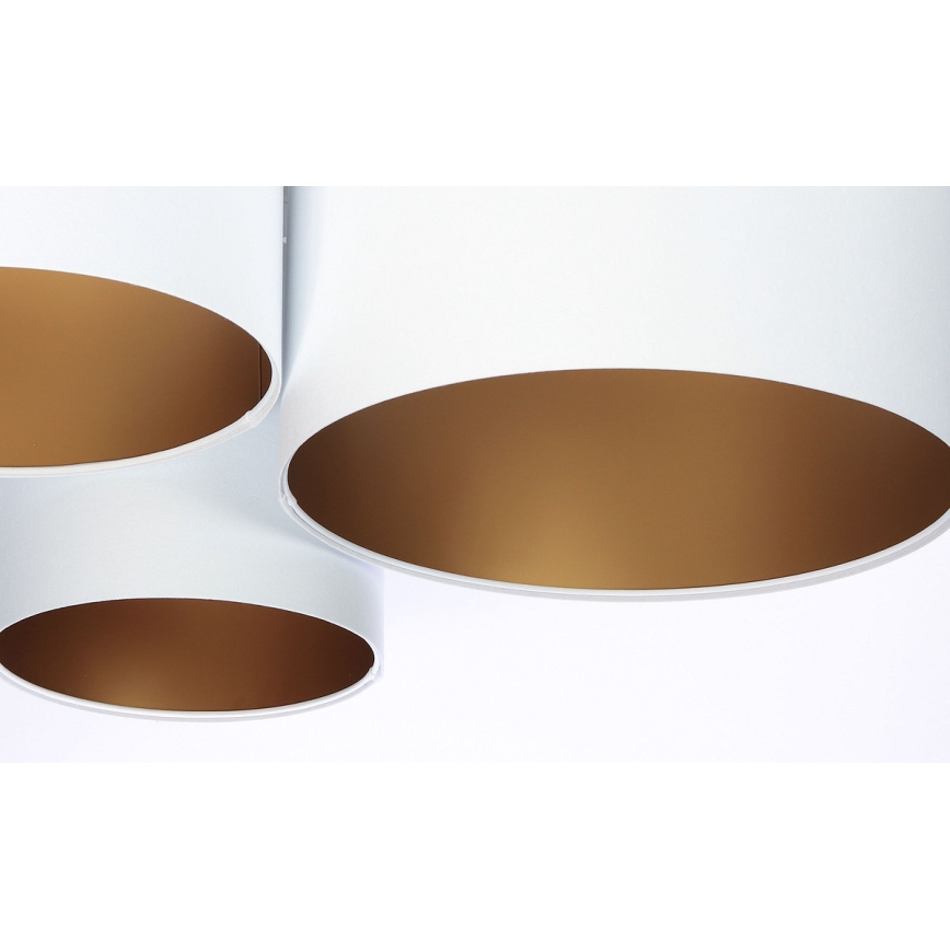 Mennyezeti lámpa SPACE 3xE27/60W/230V fehér/arany