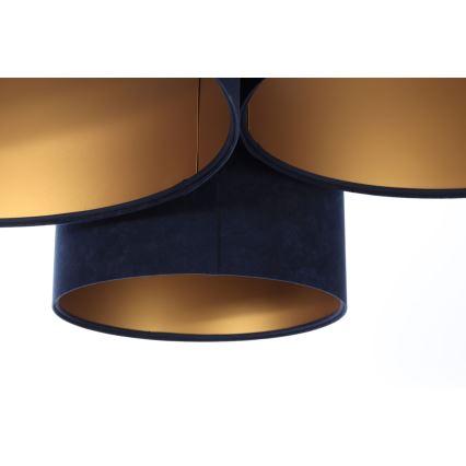 Mennyezeti lámpa SPACE 3xE27/60W/230V kék/arany