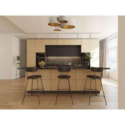 Mennyezeti lámpa SPACE 4xE27/60W/230V bézs/arany