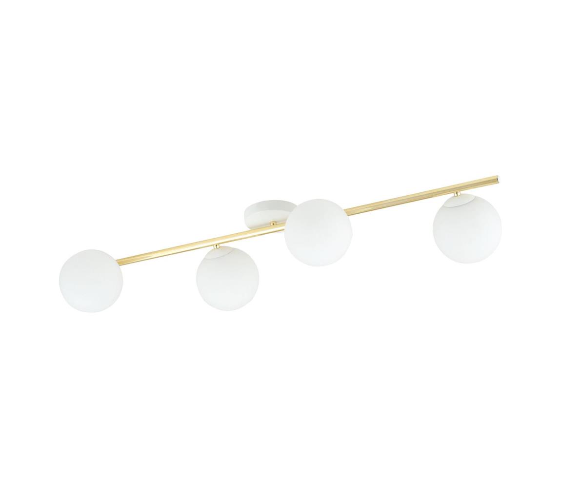 EMIBIG Mennyezeti lámpa SPLENDI 4xE14/10W/230V fehér/arany 1249/4