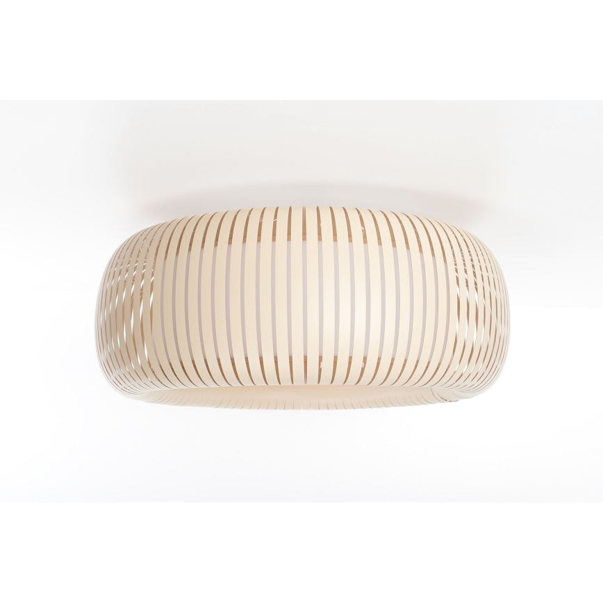 Mennyezeti lámpa STRIPES 2xE27/40W/230V átm. 55 cm krémszínű/fehér