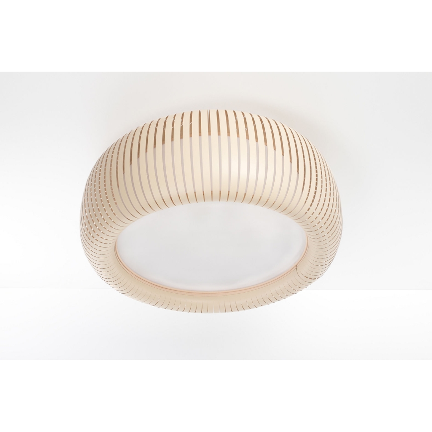 Mennyezeti lámpa STRIPES 2xE27/40W/230V átm. 55 cm krémszínű/fehér