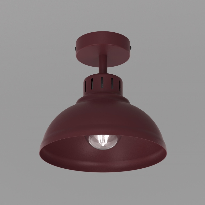 Mennyezeti lámpa SVEN 1xE27/15W/230V átm. 21 cm bordó