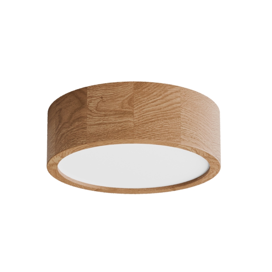 Mennyezeti lámpa CLEO mozgás- és alkonyatérzékelővel 2xE27/24W/230V, átmérő 27,5 cm, tölgy