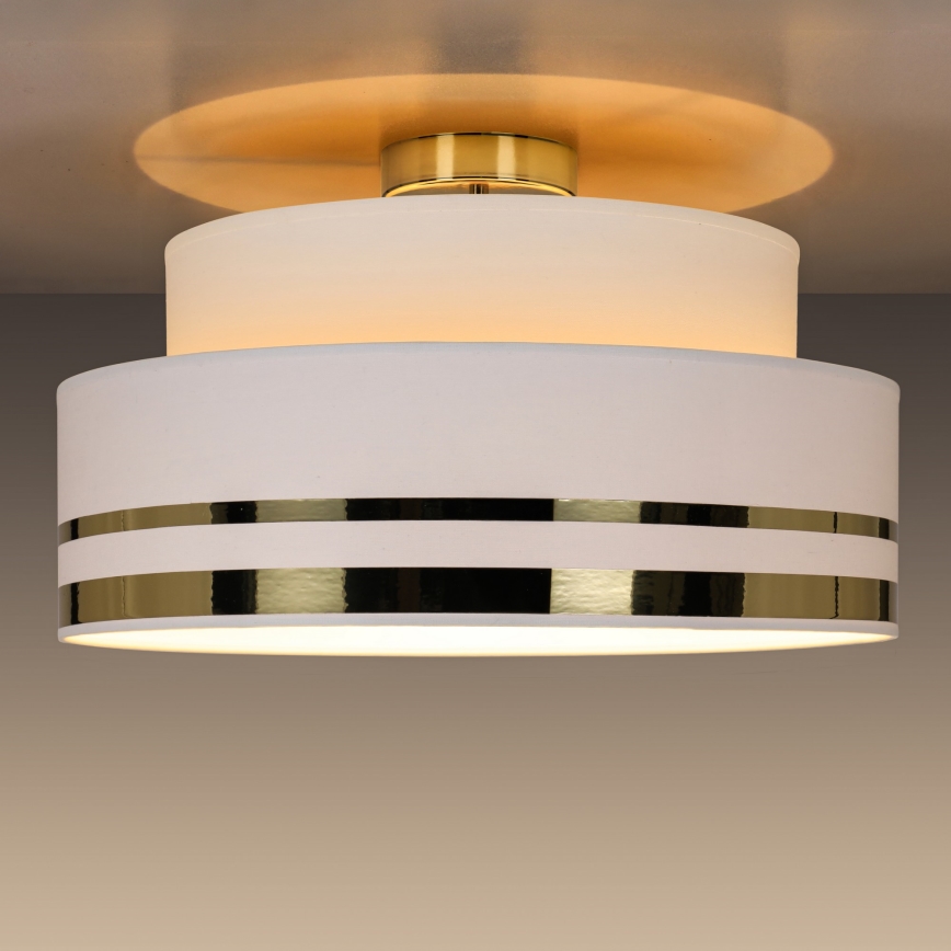 Mennyezeti lámpa TAMI 1xE27/60W/230V átm. 40 cm fehér/arany