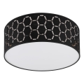 Mennyezeti lámpa ULLE 1xE27/15W/230V átm. 35 cm fekete