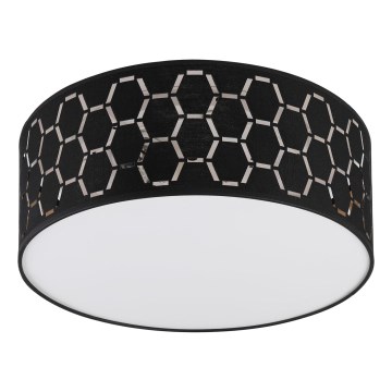 Mennyezeti lámpa ULLE 1xE27/15W/230V átm. 35 cm fekete