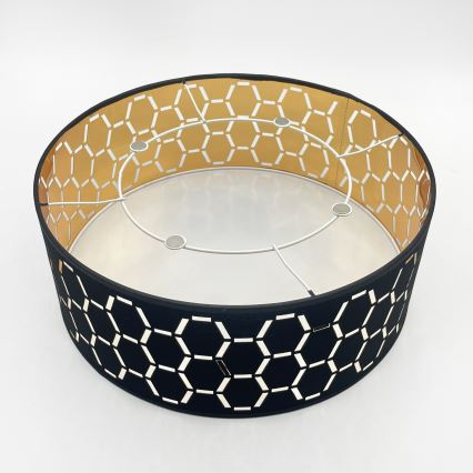 Mennyezeti lámpa ULLE 1xE27/15W/230V átm. 35 cm fekete