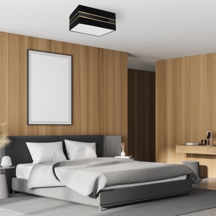 Mennyezeti lámpa ULTIMO 2xE27/60W/230V fekete