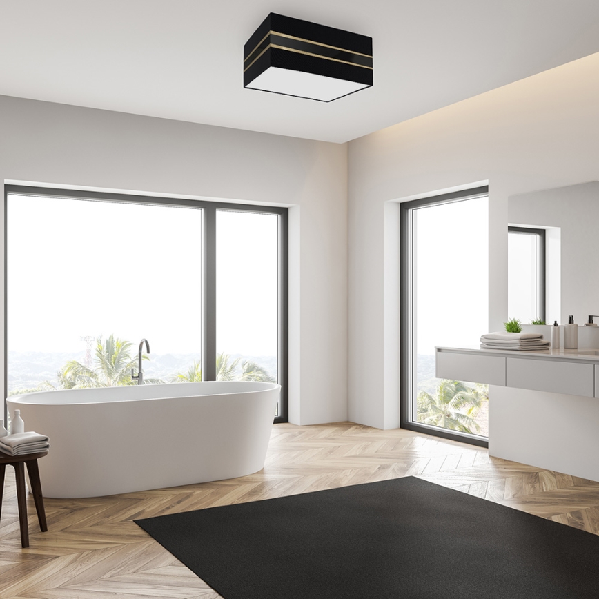 Mennyezeti lámpa ULTIMO 2xE27/60W/230V fekete