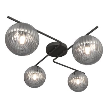 Mennyezeti lámpa VESPA 4xE14/10W/230V fekete/szürke