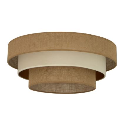 Mennyezeti lámpa WENTA 1xE27/60W/230V átm. 50 cm juta/bézs