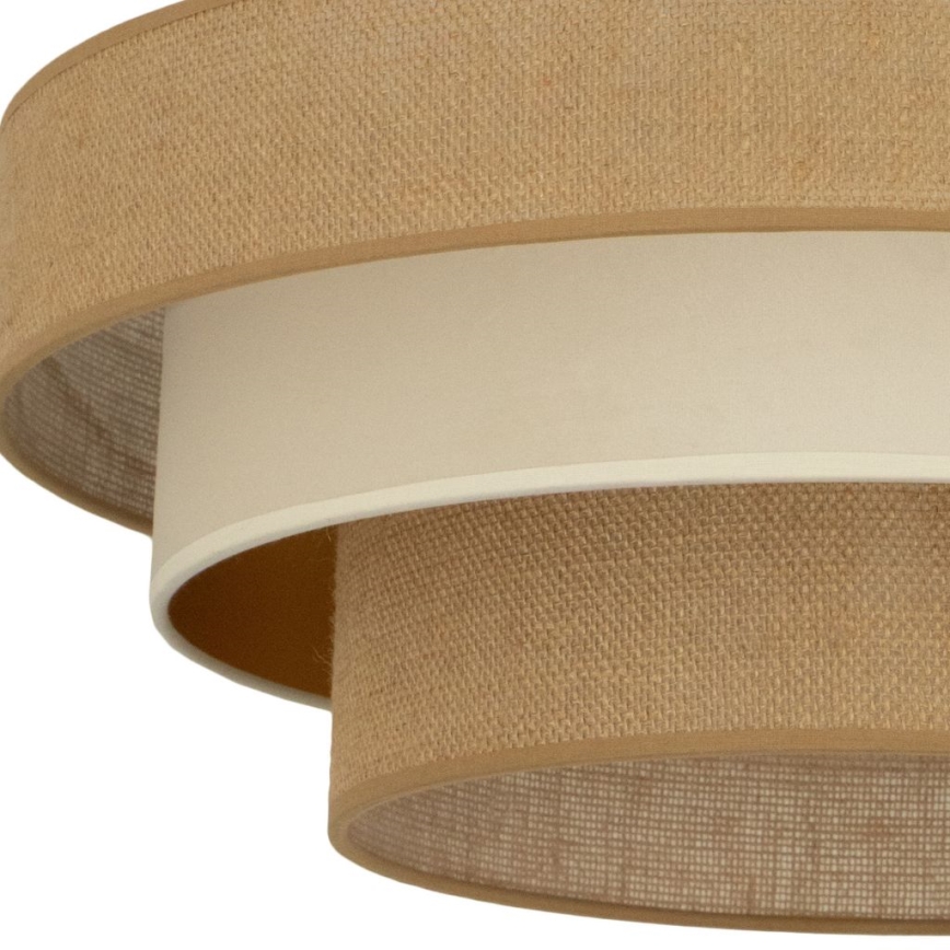 Mennyezeti lámpa WENTA 1xE27/60W/230V átm. 50 cm juta/bézs