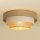 Mennyezeti lámpa WENTA 1xE27/60W/230V átm. 50 cm juta/krémszínű