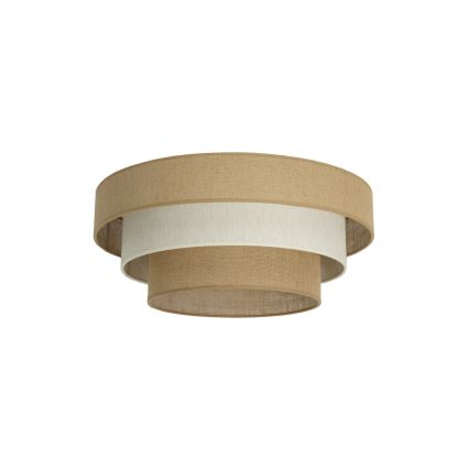 Mennyezeti lámpa WENTA 1xE27/60W/230V átm. 50 cm juta/krémszínű