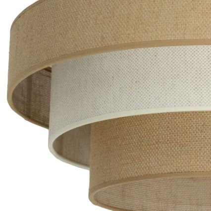 Mennyezeti lámpa WENTA 1xE27/60W/230V átm. 50 cm juta/krémszínű