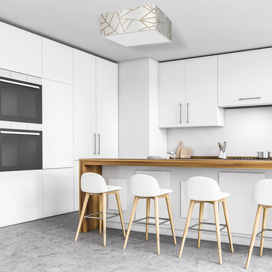 Mennyezeti lámpa ZIGGY 3xE27/60W/230V fehér/arany