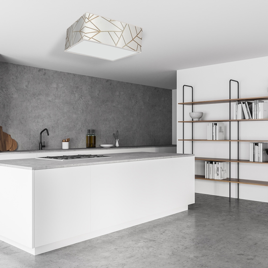 Mennyezeti lámpa ZIGGY 3xE27/60W/230V fehér/arany