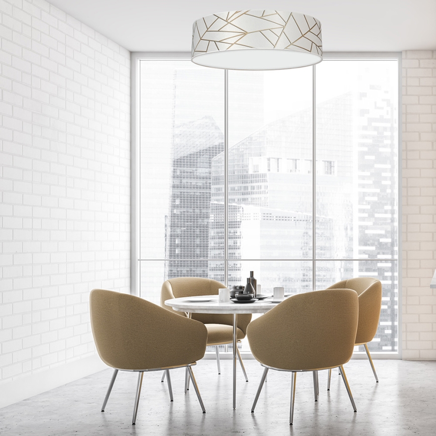 Mennyezeti lámpa ZIGGY 3xE27/60W/230V fehér/arany