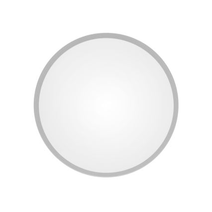 Mennyezeti lámpatest mozgás- és alkonyérzékelővel CLEO 2xE27/24W/230V átm. 30 cm szürke