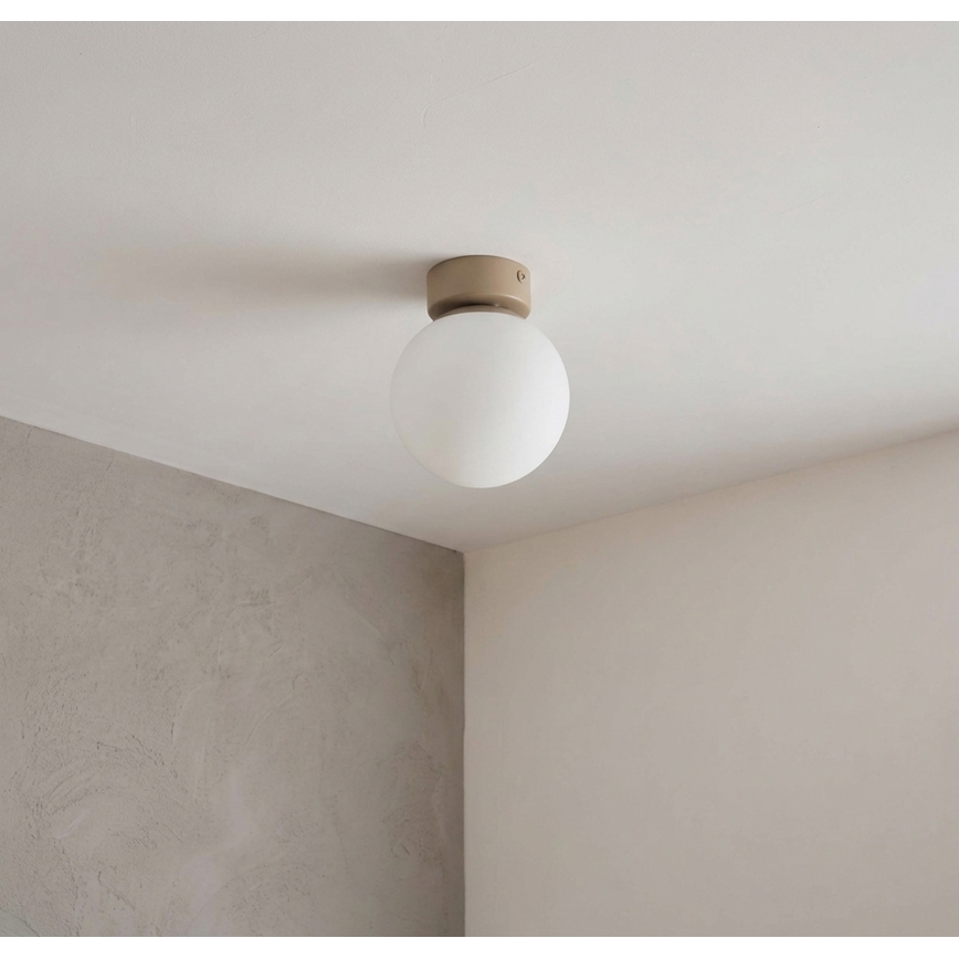 Mennyezeti lámpatest ELIAS 1xE14/5W/230V átm. 13 cm bézs/fehér