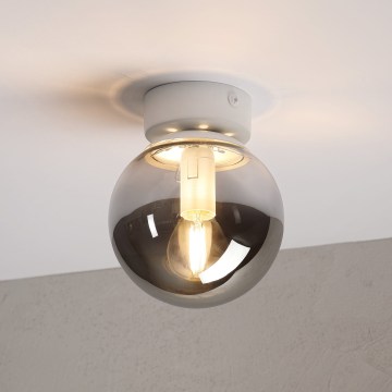 Mennyezeti lámpatest ELIAS 1xE14/5W/230V átm. 13 cm fehér/füstszürke