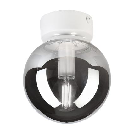 Mennyezeti lámpatest ELIAS 1xE14/5W/230V átm. 13 cm fehér/füstszürke