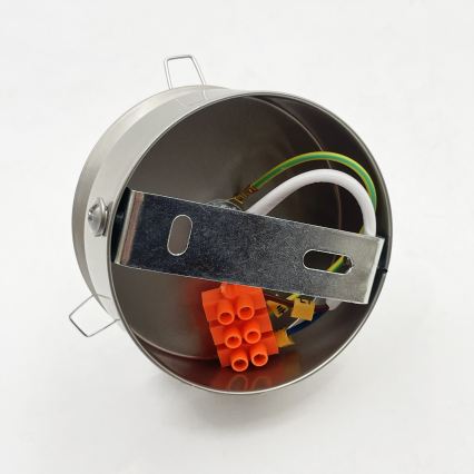 Mennyezeti lámpatest ELIAS 1xE14/5W/230V átm. 13 cm matt króm/füstszürke
