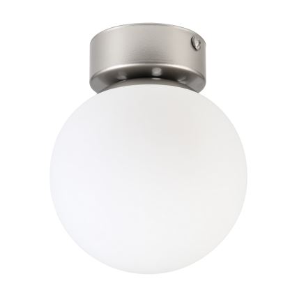 Mennyezeti lámpatest ELIAS 1xE14/5W/230V átmérő 13 cm matt króm/fehér