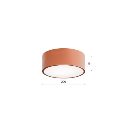 Mennyezeti lámpatest mozgás- és alkonyérzékelővel CLEO 1xE27/40W/230V, átmérő 20 cm, rézszínű