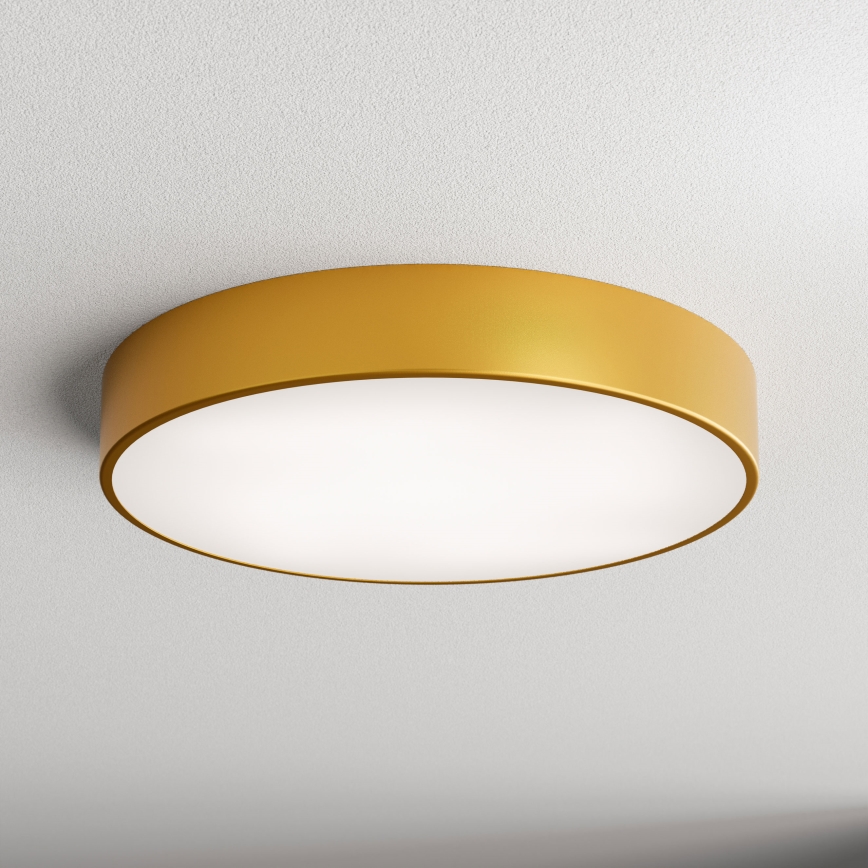 Mennyezeti lámpa mozgás- és alkonyatérzékelővel CLEO 4xE27/24W/230V pr. 50 cm arany