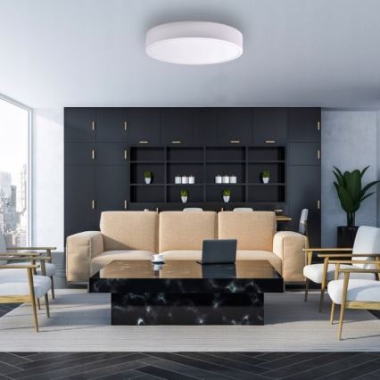 CLEO mennyezeti lámpa mozgás- és szürkületérzékelővel, 6x E27, 24W, 230V, átm. 80 cm, fehér