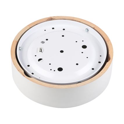 Mennyezeti lámpatest NATURAL 1xE27/15W/230V átm. 27,5 cm fenyő/fehér