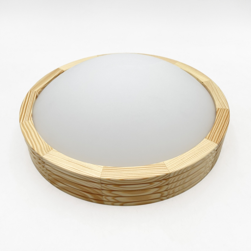 Mennyezeti lámpatest NATURAL MODERN SLIM 1xE27/15W/230V átm. 27,5 cm fenyő