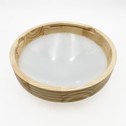 Mennyezeti lámpatest NATURAL MODERN SLIM 1xE27/15W/230V átm. 27,5 cm fenyő