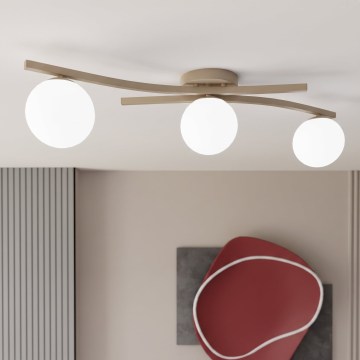 Mennyezeti lámpatest OPUS 3xE14/10W/230V bézs/fehér