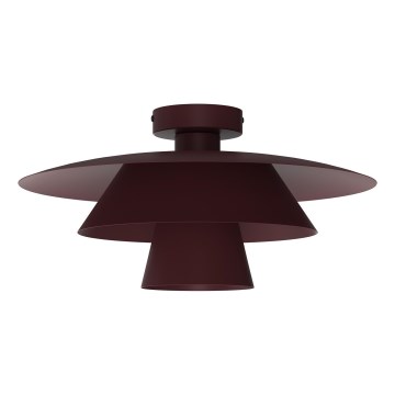 Mennyezeti lámpatest PLATO 1xE27/15W/230V Ø 32 cm bordó