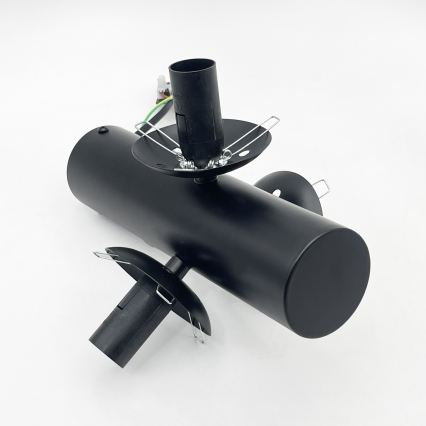 Mennyezeti lámpatest SFERIO 3xE14/5W/230V fekete/átlátszó