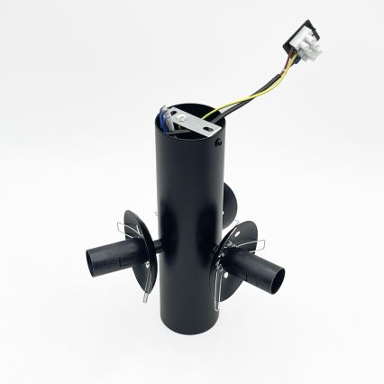 Mennyezeti lámpatest SFERIO 3xE14/5W/230V fekete/füstfekete