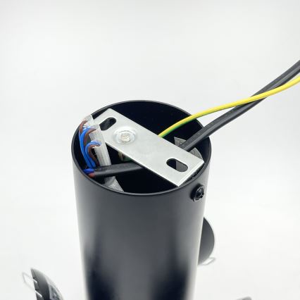 Mennyezeti lámpatest SFERIO 3xE14/5W/230V fekete/füstfekete
